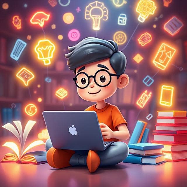 A creative individual learning and exploring ideas to develop a Hizzaboloufazic mindset.